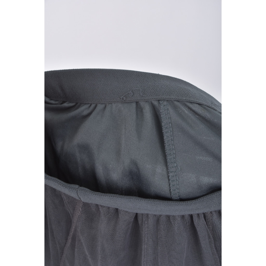 (S) 質感紡紗灰色長裙二手衣, , large