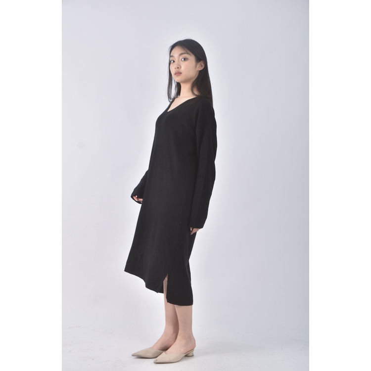 (XL) rekayyatv領黑色洋裝二手衣, , large