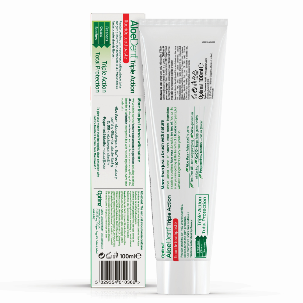 Aloe Dent Triple Action Toothpaste with Fluoride, , large