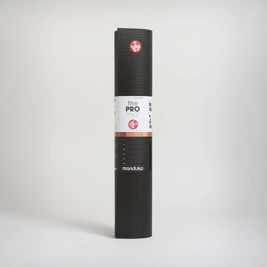 【LOTUS】Manduka PRO Mat 瑜珈墊 6mm Black黑色 德國製 PVC瑜珈墊 台灣公司貨 現貨免運, , large