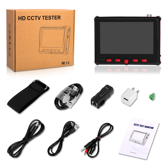 昌運監視器 HD-6300A 4.3吋 500萬 同軸型 工程寶 AHD 類比 監視器測試 多功能測試螢幕, , large