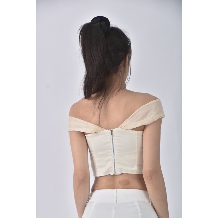 (S) 【安于晴Charlene私服】yimuo質感修身短版無袖黃色上衣二手衣, , large