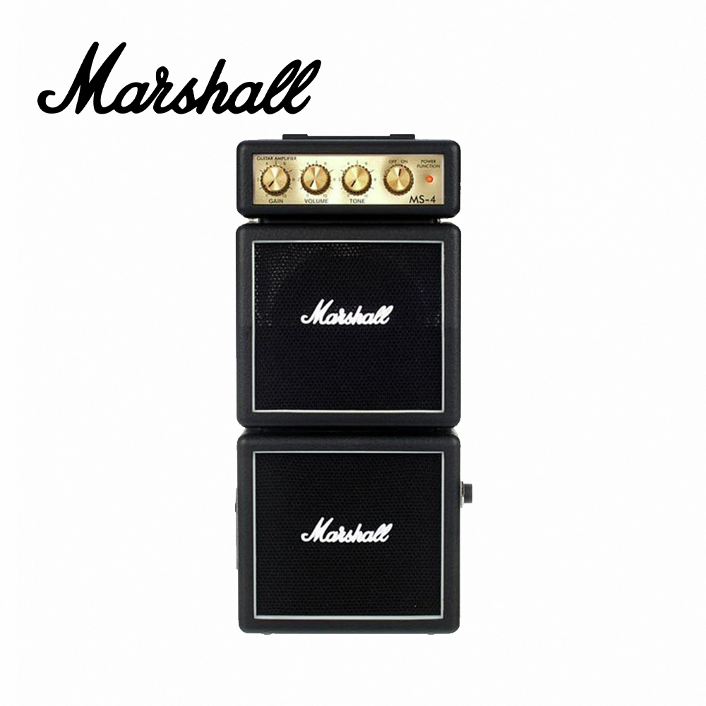 Marshall MS-4 Micro Stack 2瓦 攜帶型 雙層迷你電吉他音箱 黑色【敦煌樂器】, , large