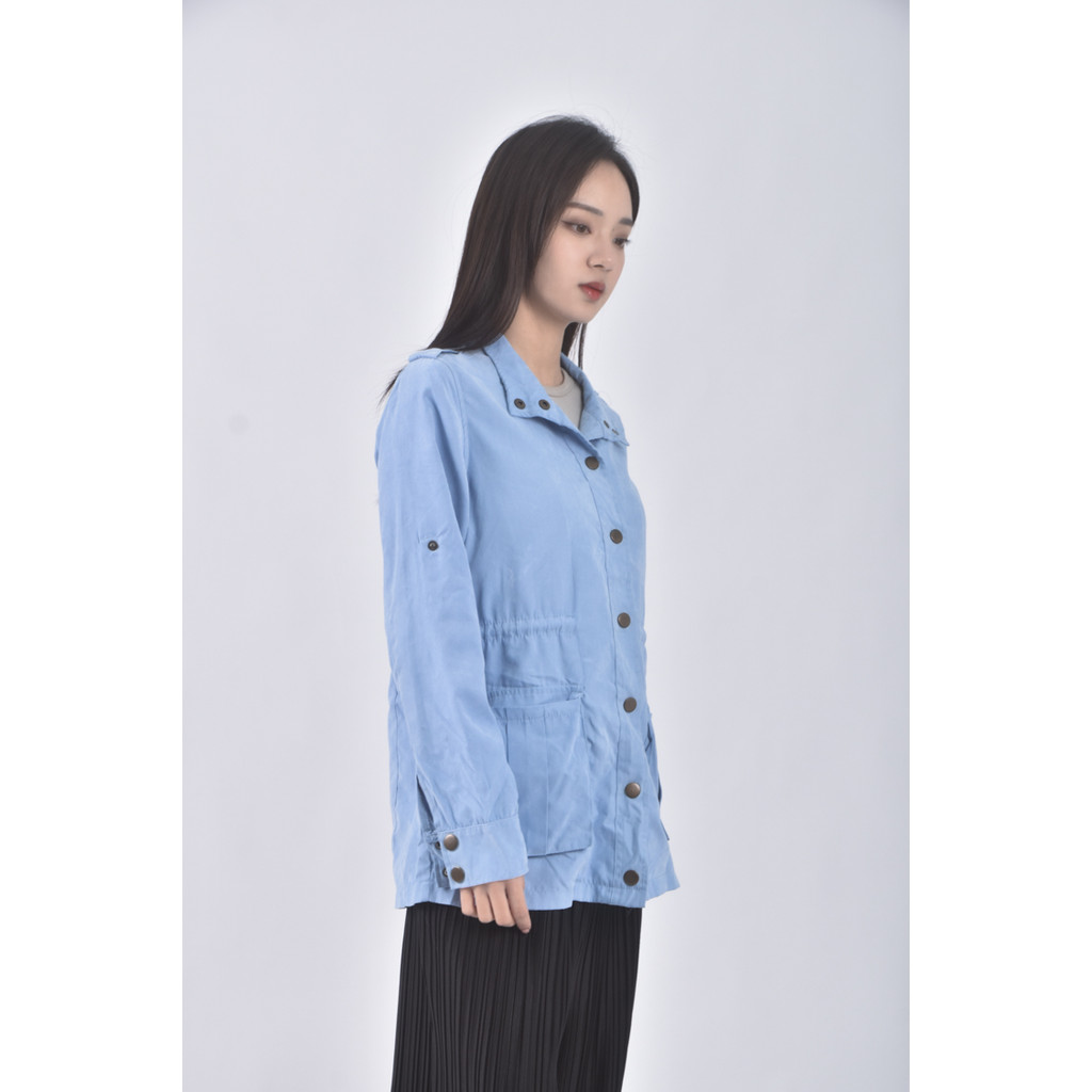 (S) ob style質感藍色長袖上衣二手衣, , large