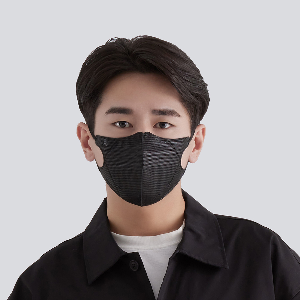 【Blue Eagle】Minimalist Black Series N95 3D Adult Medical Face Mask (3 Colors Mix ) 30 pack, , large