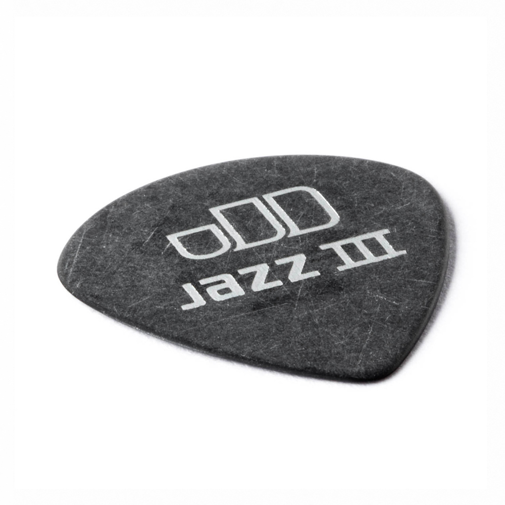 Jim Dunlop Tortex Pitch Black Jazz lll 482R 0.60mm Pick, , large