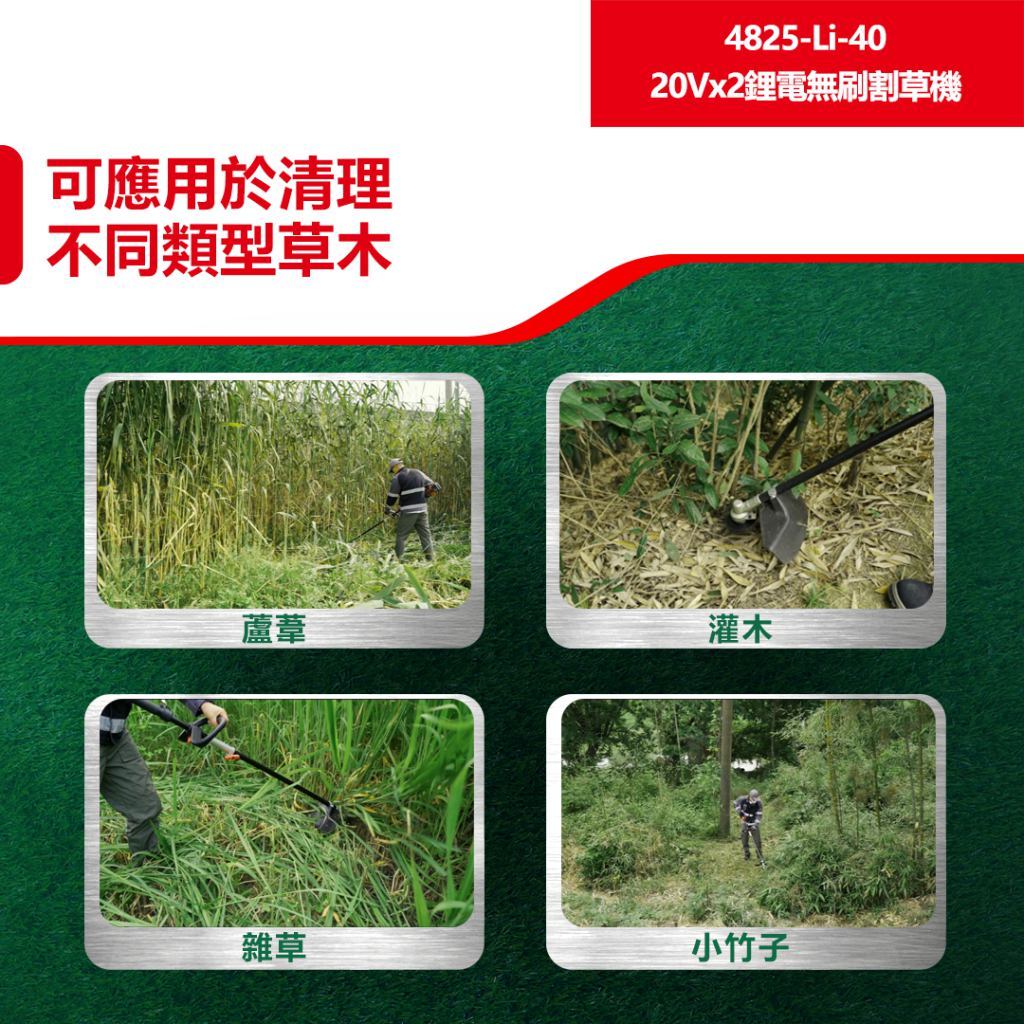 WIN五金 DEVON 大有 4825-Li-40 10吋充電無刷割草機 40V (20V+20V) 除草機 電動割草機, , large