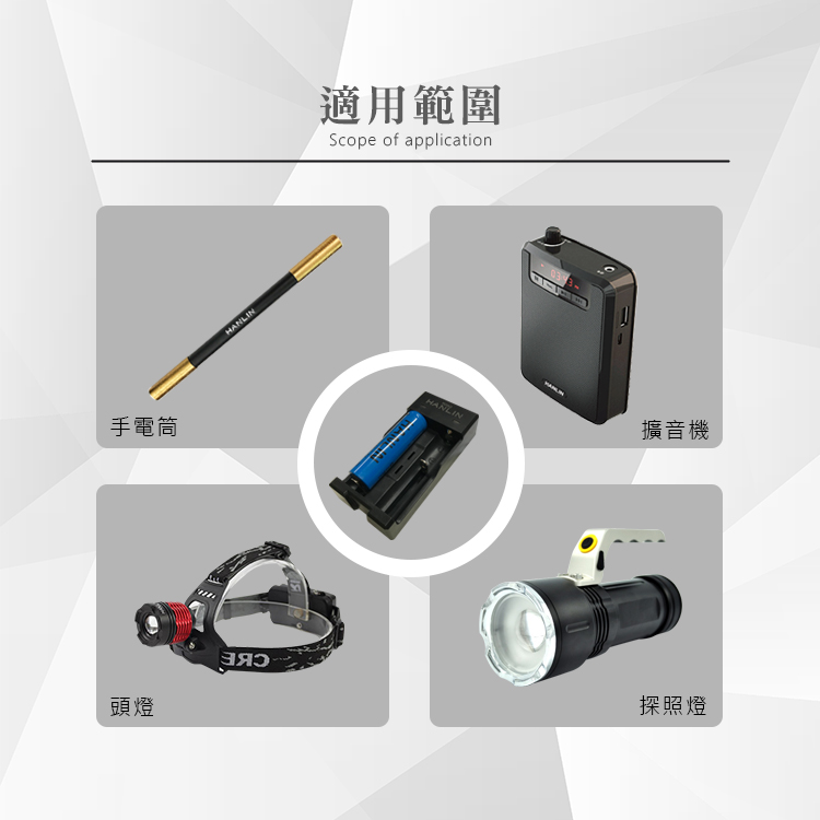 [HANLIN]-POW2-智能2槽18650電池充電器, , large