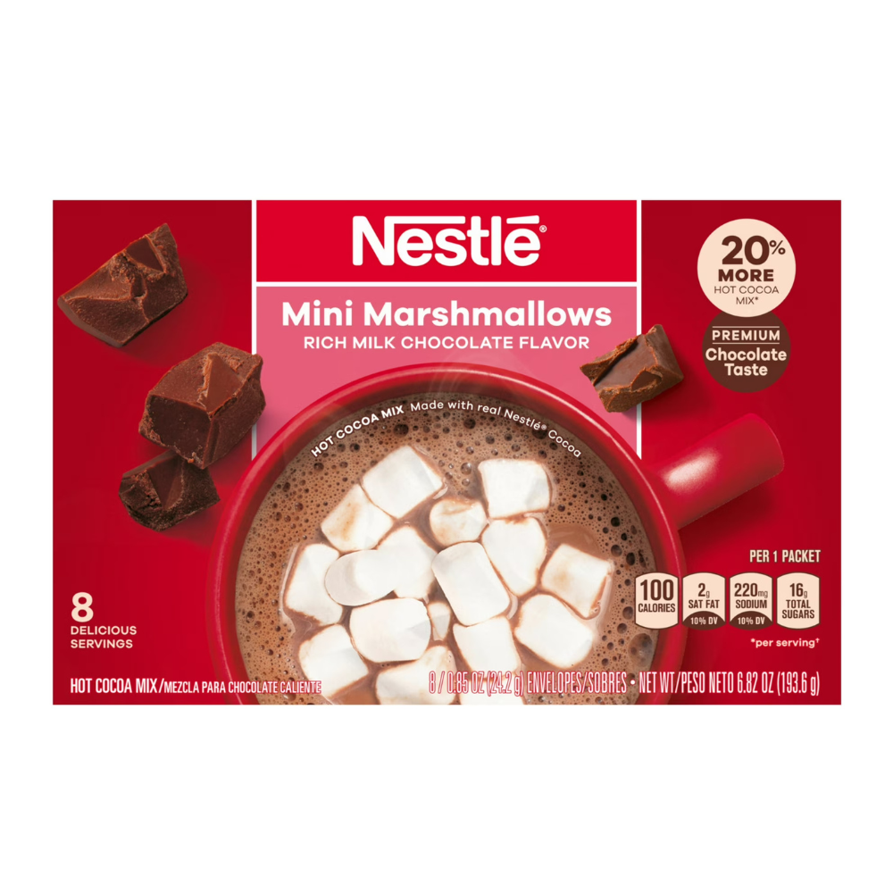 美國Nestle迷你棉花糖熱可可粉