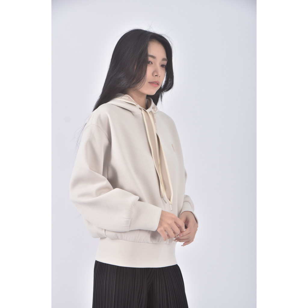 (XL) teeoff質感連帽杏色長袖上衣二手衣, , large