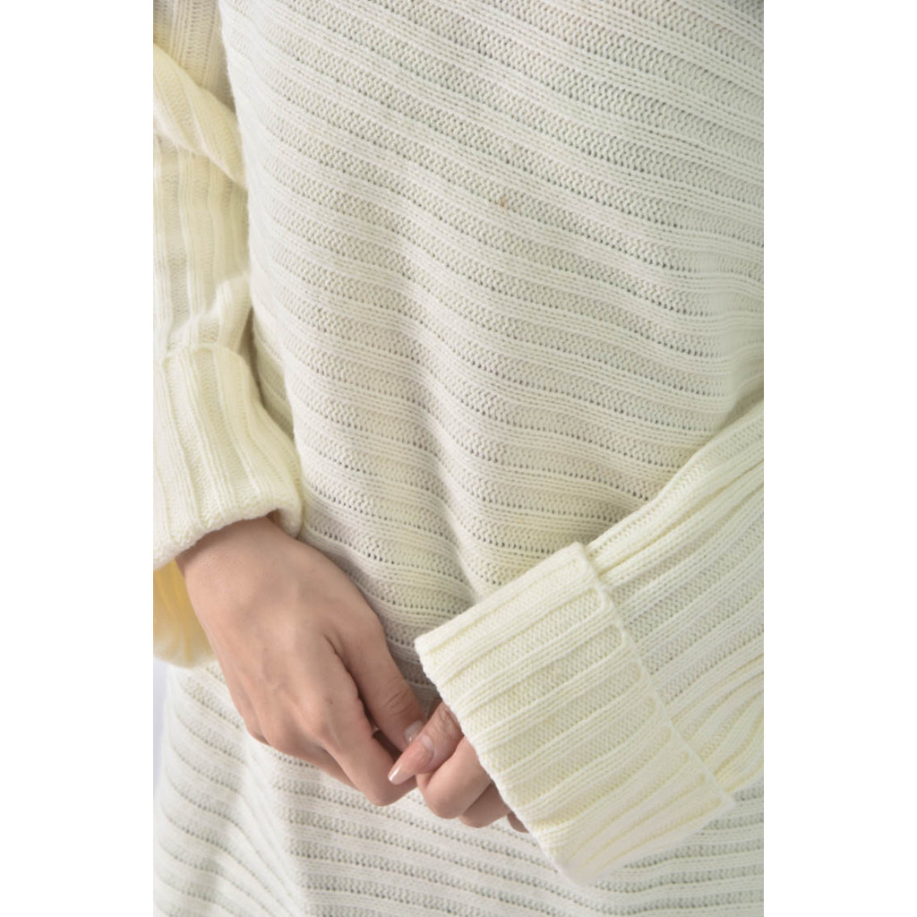 (M) 質感坑紋白色洋裝二手衣, , large