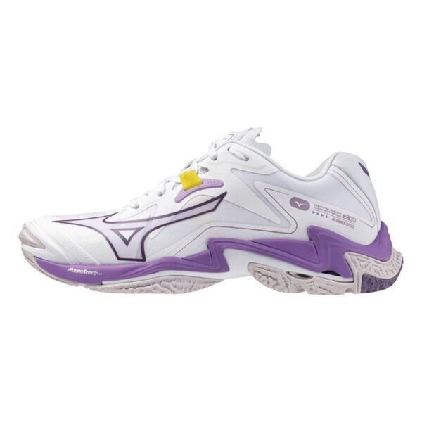 Mizuno Wave Lightning Z8 男女 排球鞋 羽球鞋 室內運動 抓地 白 紫 [V1GC240010], , large