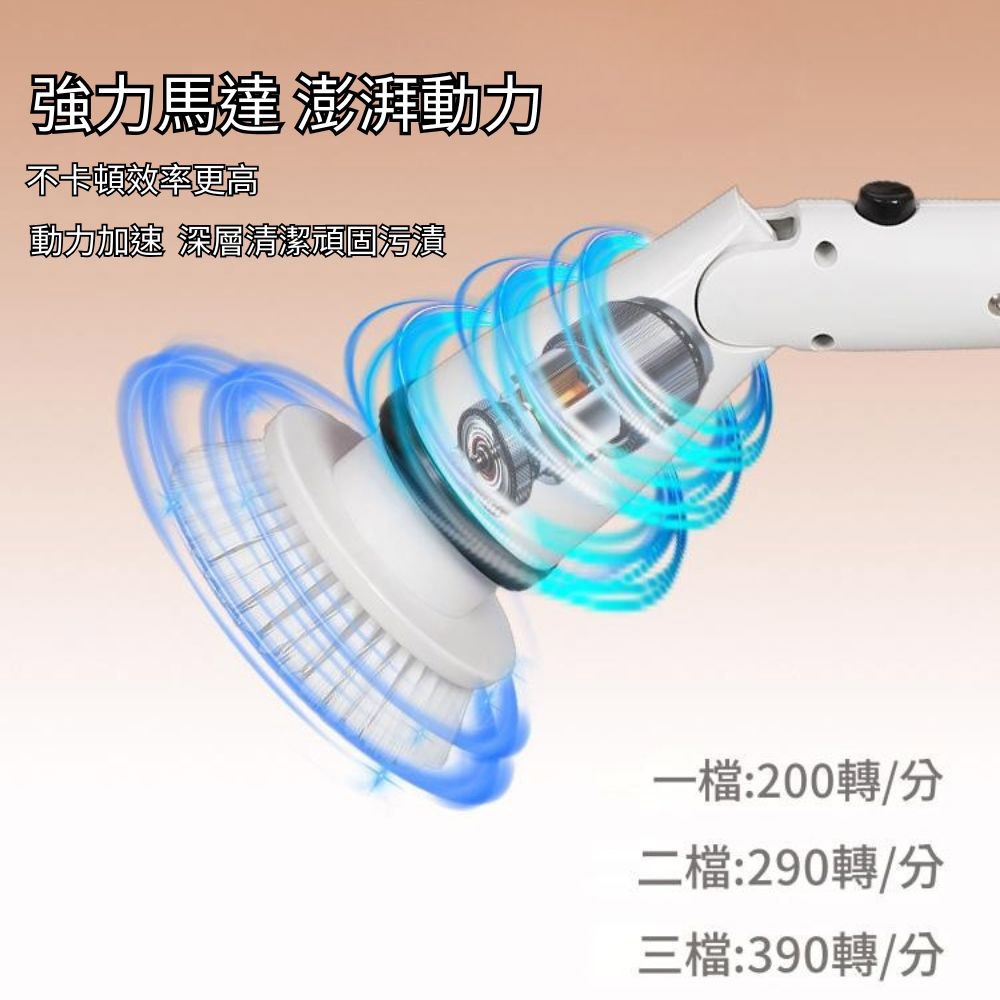 USB充電款多功能電動清潔刷(長短可調), , large