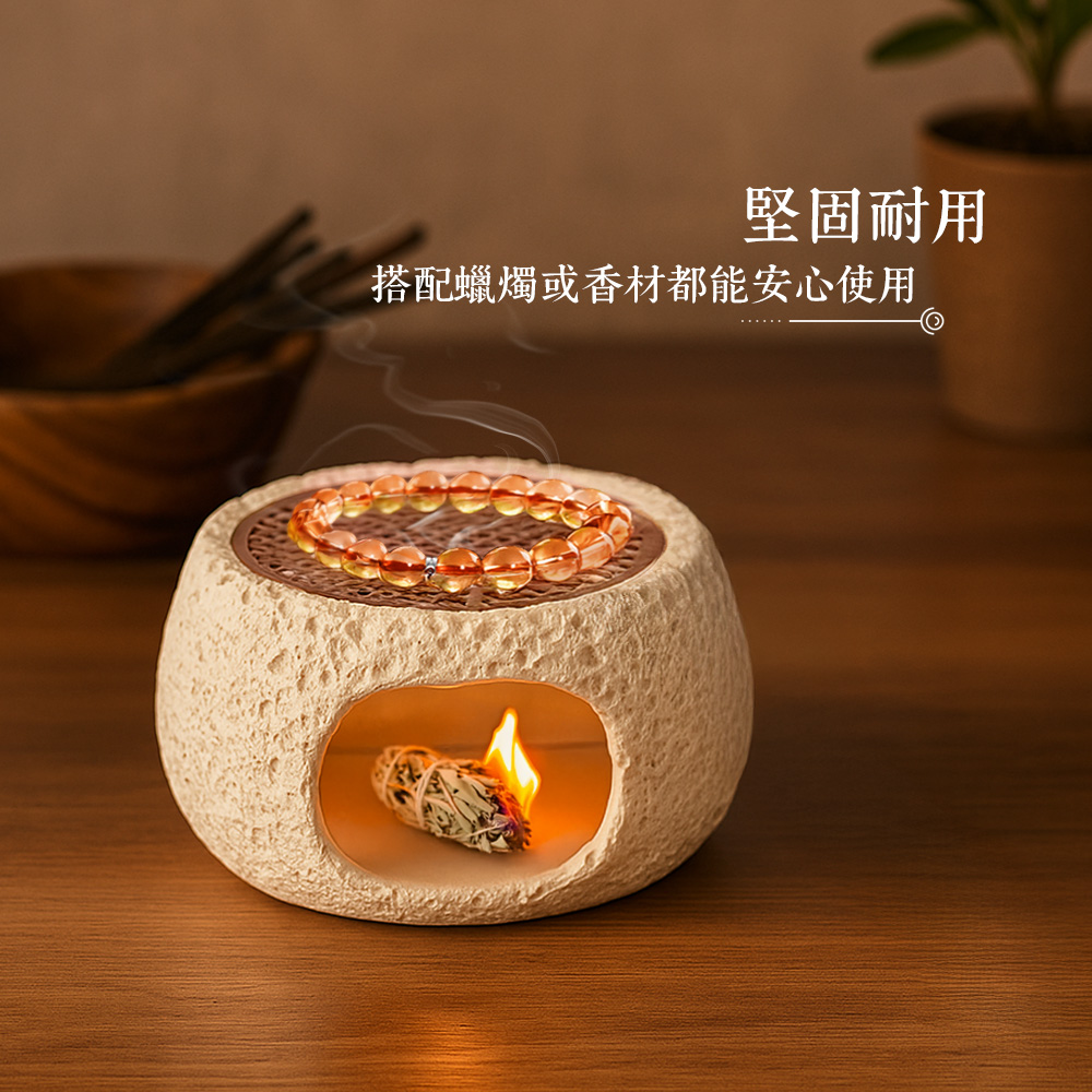 【上手家居】水晶淨化爐 白色(薰香爐/水晶消磁/聖木淨化爐), , large