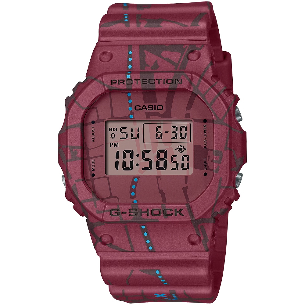 CASIO 卡西歐 G-SHOCK 澀谷尋寶 街頭復古風電子錶 DW-5600SBY-4, , large