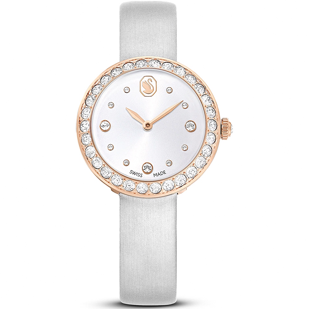 SWAROVSKI 施華洛世奇 Matrix Tennis 水晶錶圈手錶 女錶-30mm 送禮推薦 5710105, , large