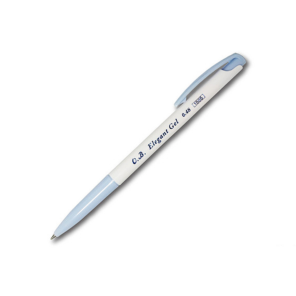 【O.B.】Elegant-Gel自動中性筆 0.48mm單色 20支/盒 OB-1505 - 多款可選, , large