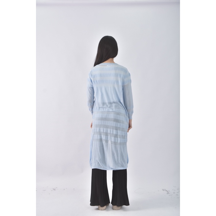 (S) dita長版藍色罩衫二手衣, , large