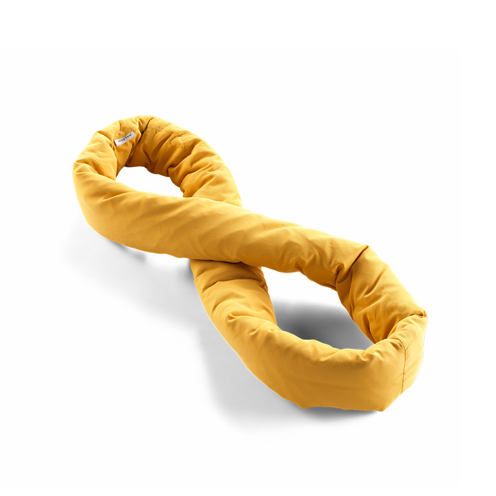 Infinity Pillow Mini Travel Neck Pillow Ochre Yellow, , large