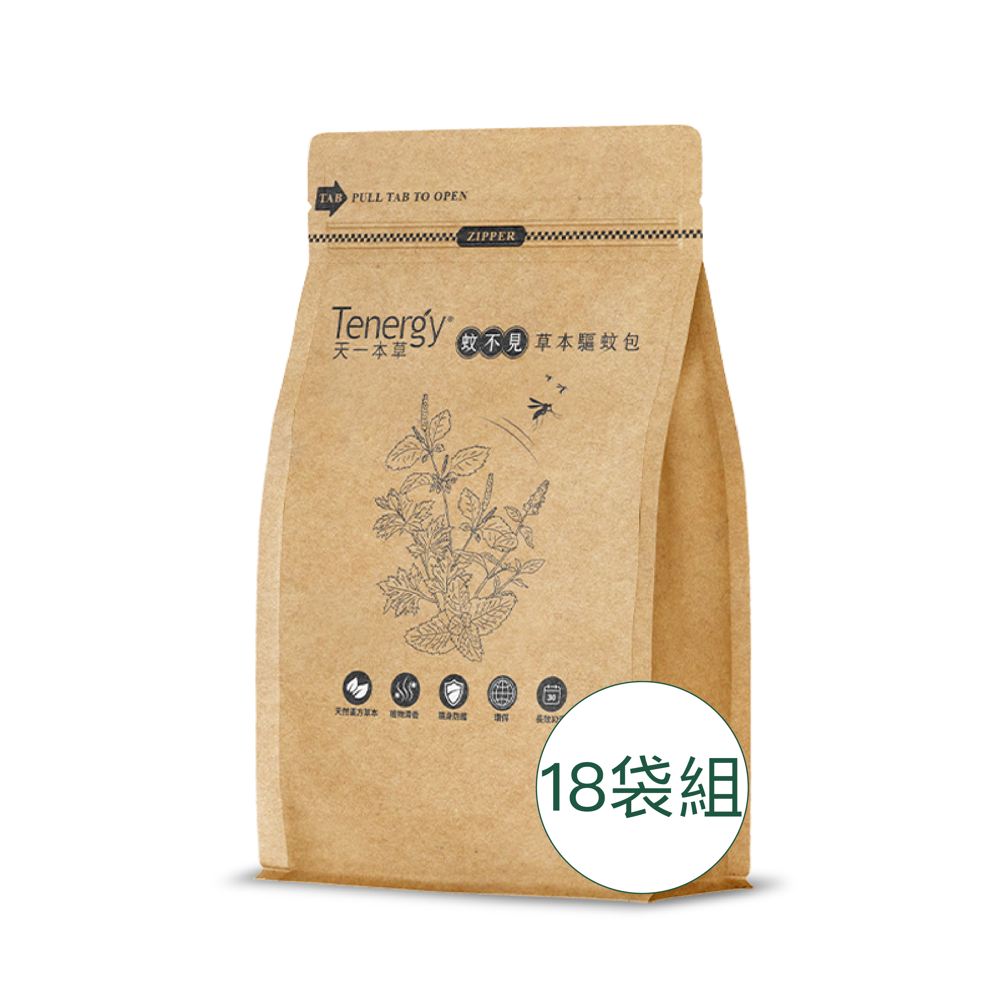 [茗京萃]蚊不見｜防蚊驅蟲草本包(2入/袋)x18袋組, , large