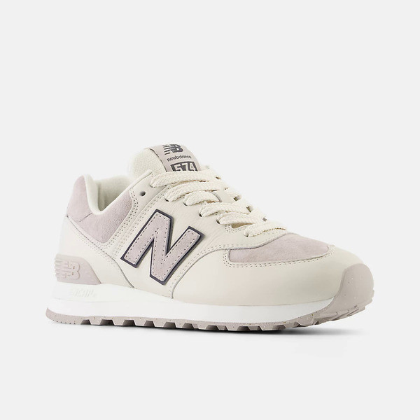 Kixpress-New Balance 女 休閒鞋 運動 經典 復古 B楦 NB 574 緩震 麂皮 百搭 米杏 [WL574GB2], , large