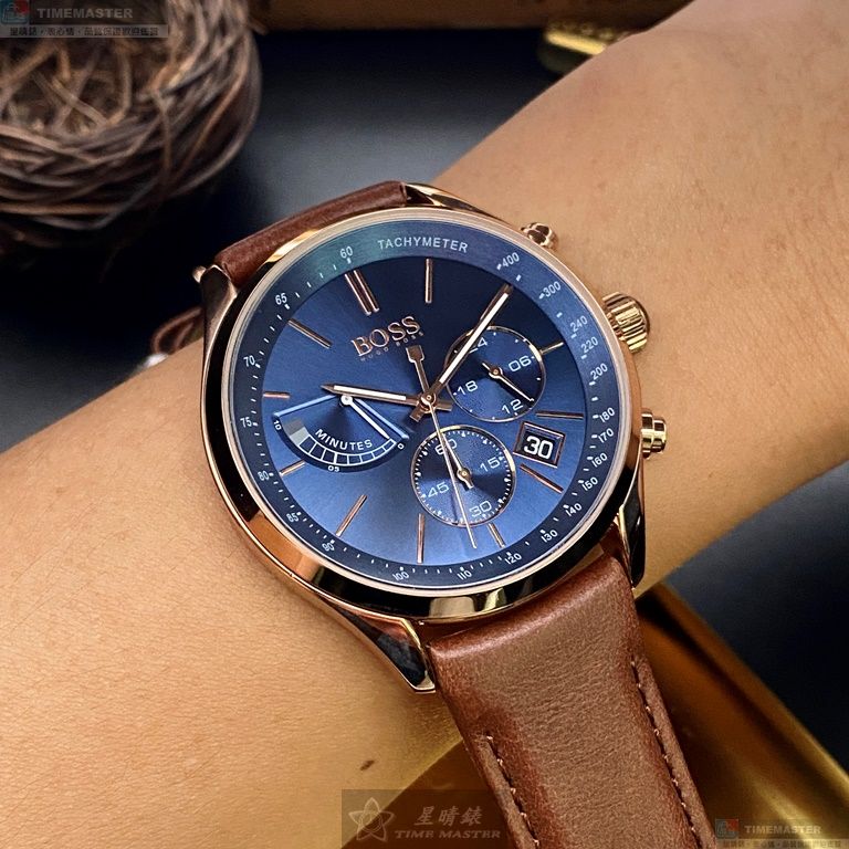 [TIMEMASTER] BOSS watch, 44mm, HB1513604, , large