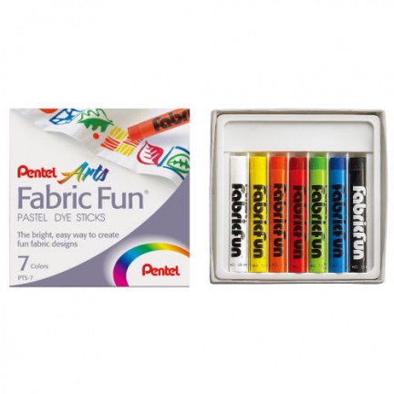 【 Pentel 飛龍 】PTS 染色粉蠟筆 7色 /盒 PTS-07