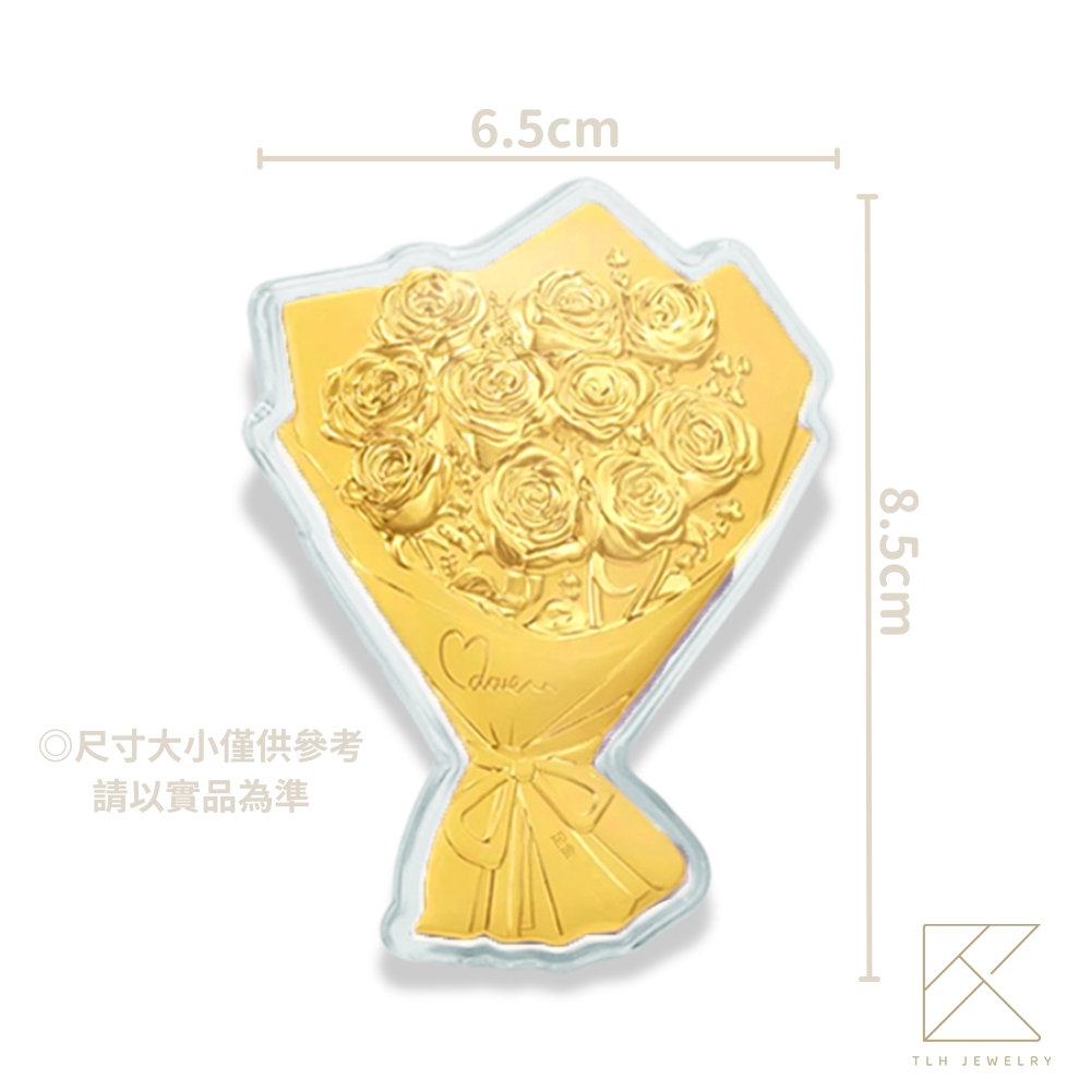 【TLH】黃金玫瑰花束 金箔( 情人節 生日 送禮), , large