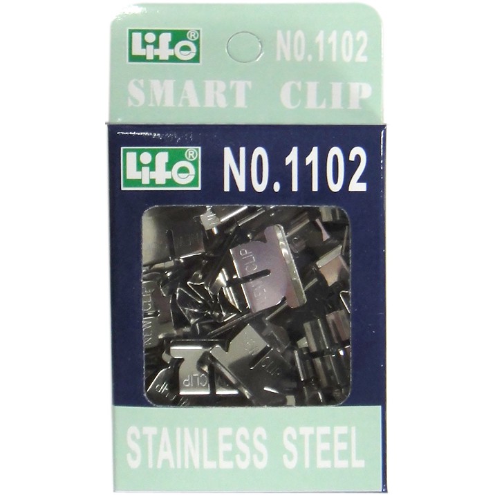 徠福 Life 非釘書針(NO.1102)規格:不銹鋼50入16*4mm, , large