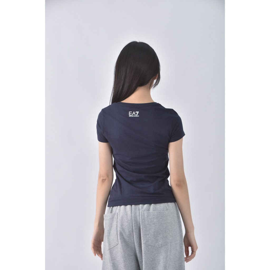 (S) emporio armani簡約圓領藍色短袖上衣二手衣, , large
