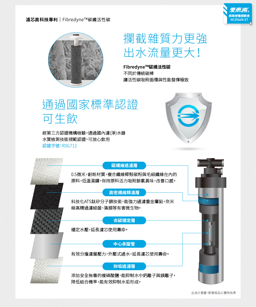 【愛惠浦】硬水區大家庭適用- PBS400 三道式櫥下生飲淨水器(買就送PF105溝槽*3+RES800樹脂*2+愛惠浦水瓶600ML(藍)), , large