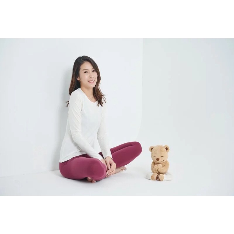 YOGA FLOW Ula Tshirt - 長袖圓領罩衫 - 淺米 Beiga, , large