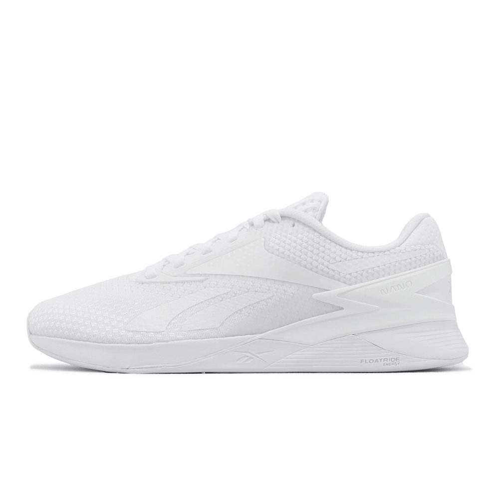 Reebok NANO X3 CrossFit 小白鞋 男女鞋 訓練鞋 純白 100033777 US13 US14, , large