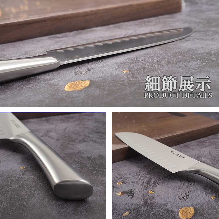 CLARE白金鋼三德刀-2支, , large