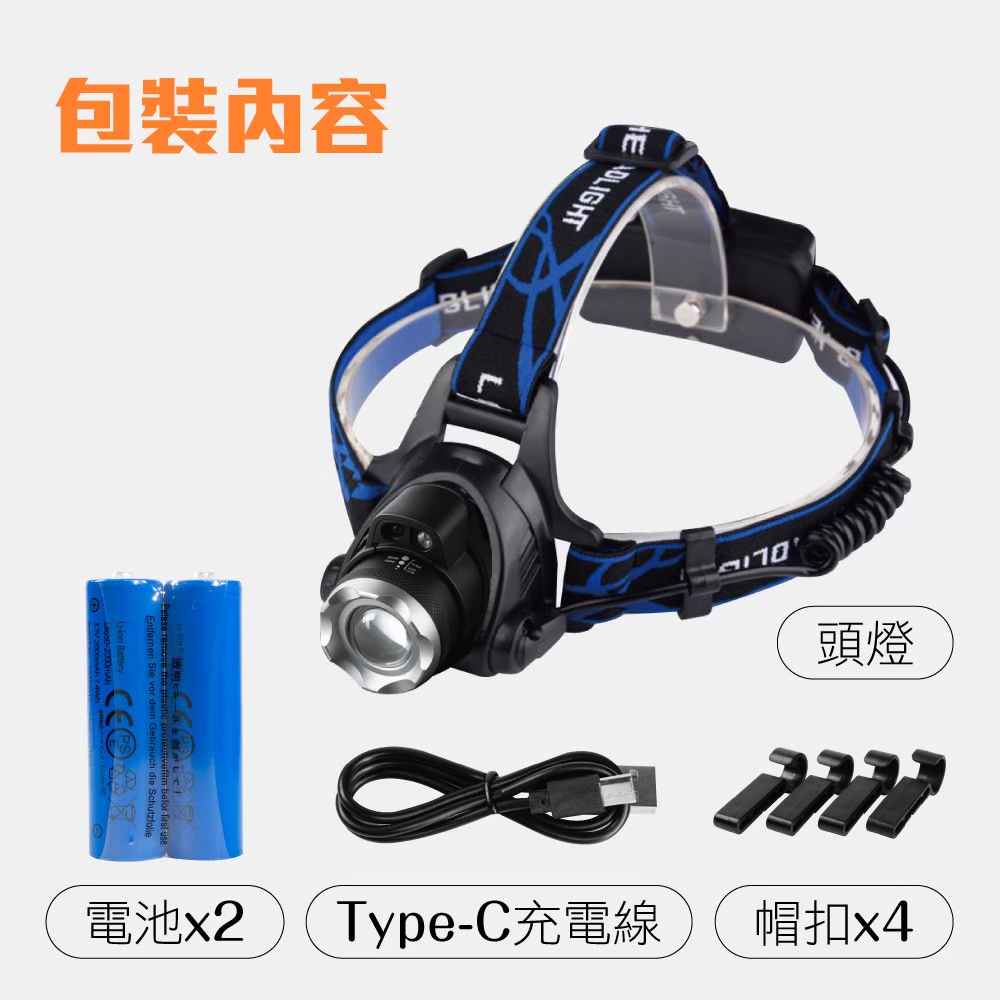 5W LED Rechargeable Head Lamp, , large