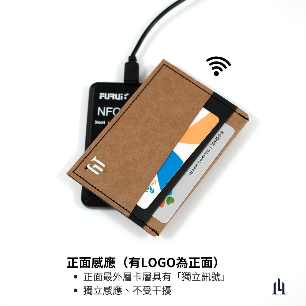 [LOGINHEART]免取卡正面感應卡夾 氣勢紅黑 可客製 悠遊卡/信用卡/各類卡片 直接感應不受其他卡片干擾, , large