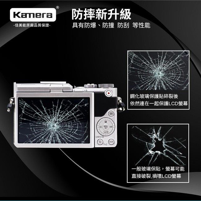 Kamera 9H鋼化玻璃保護貼 for Panasonic GF9, , large