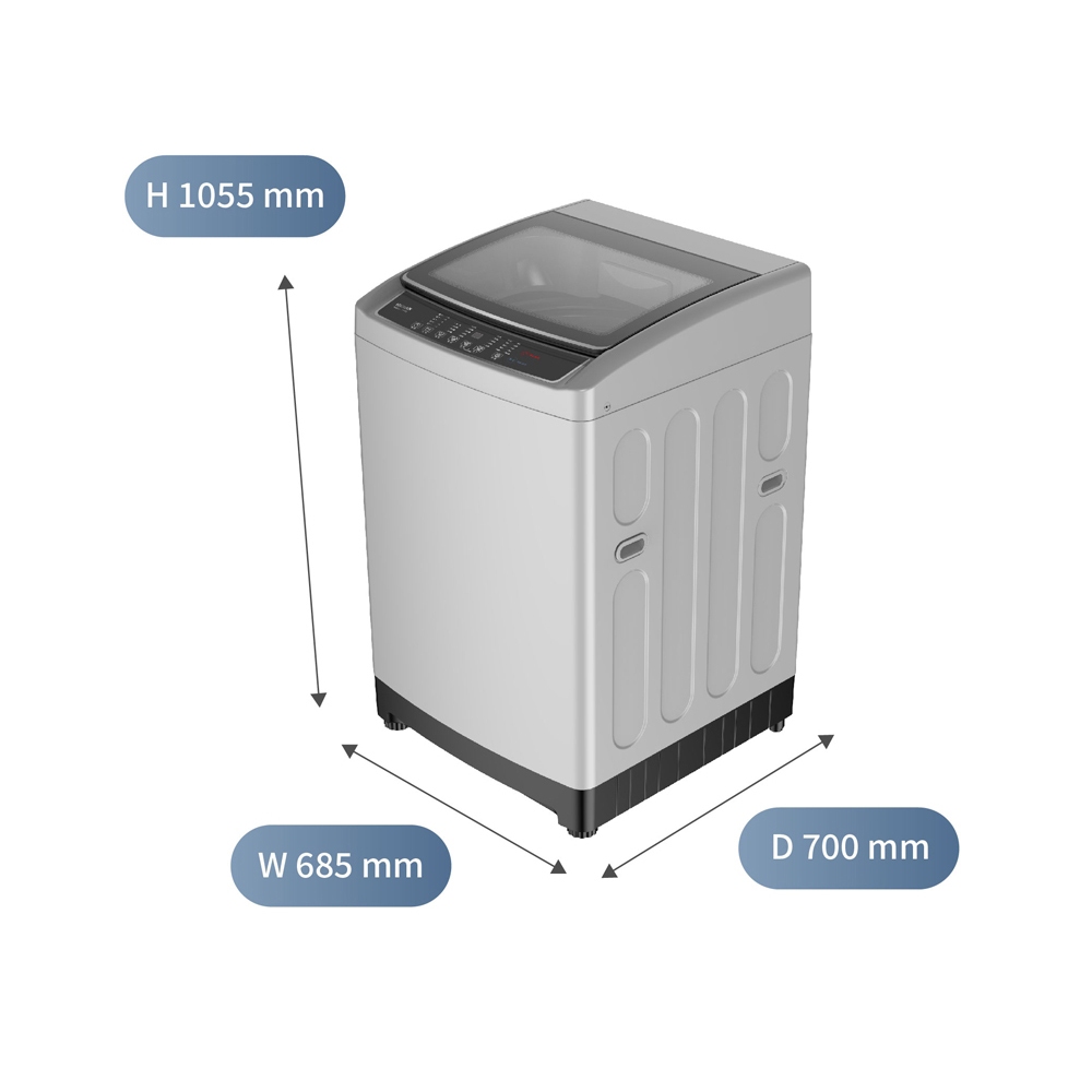 HERAN 15KG Fully Automatic Washing Machine HWM-1541, , large