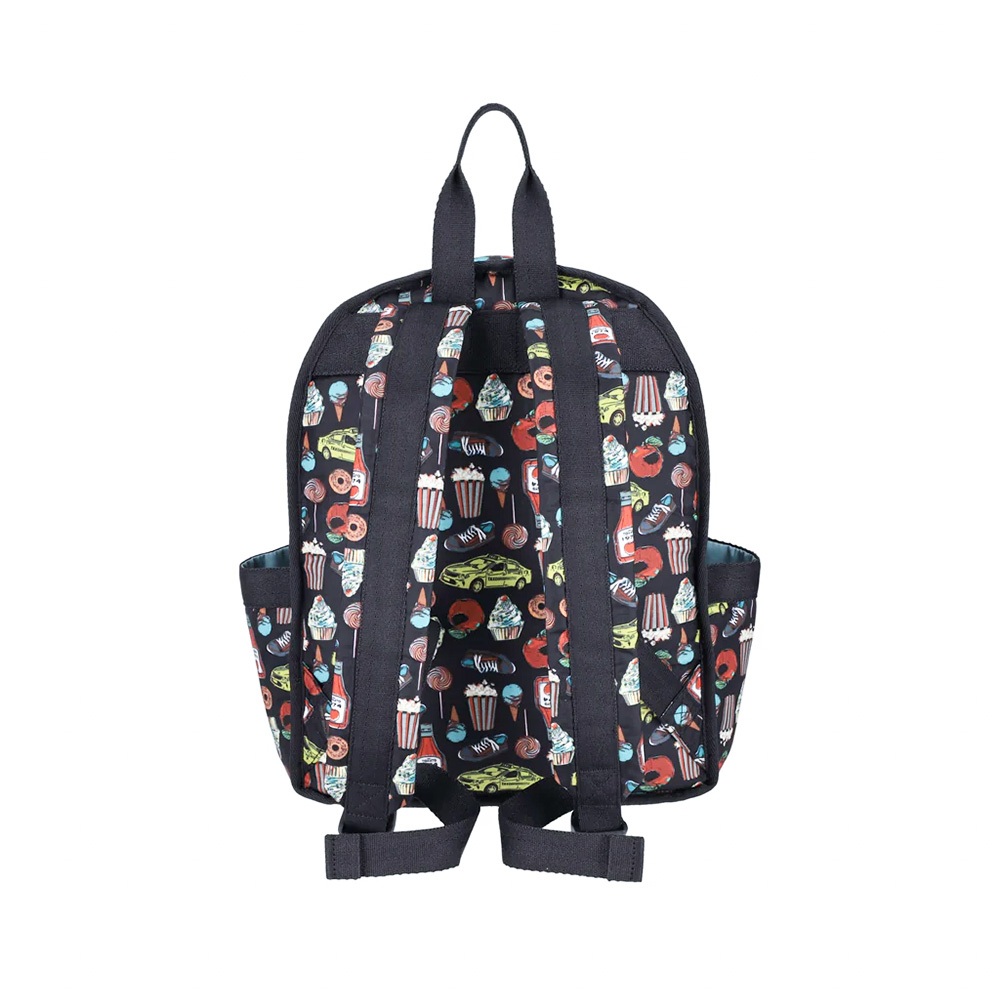 |快速出貨|Lesportsac Route Small Backpack 小型健行後背包/ 紐約風美食插畫, , large