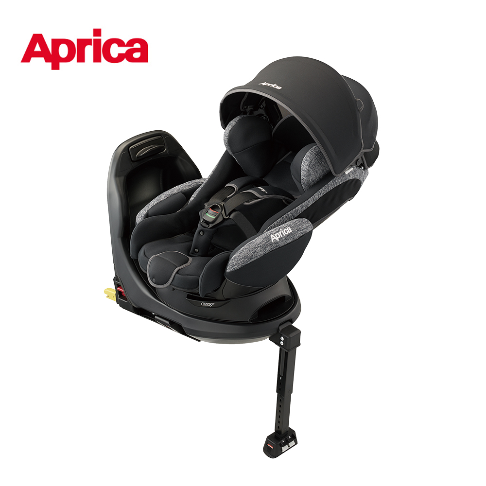 【Aprica】Deaturn ISOFIX 0-4歲 360度旋轉 平躺汽座(尊爵黑), , large