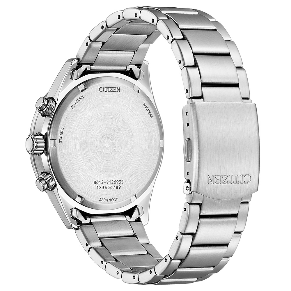 CITIZEN 星辰 軍風飛行錶 光動能三眼計時手錶 CA0770-72X, , large