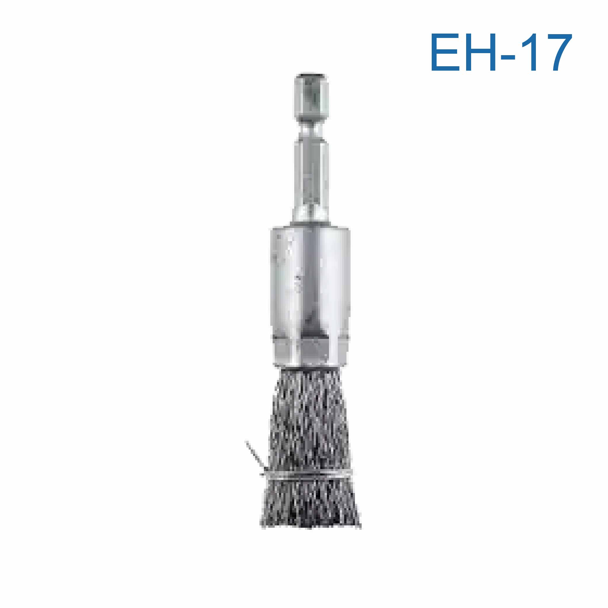 鉅玉經典｜Hexagonal handle wire brush with handle and flush tip EH-17, , large