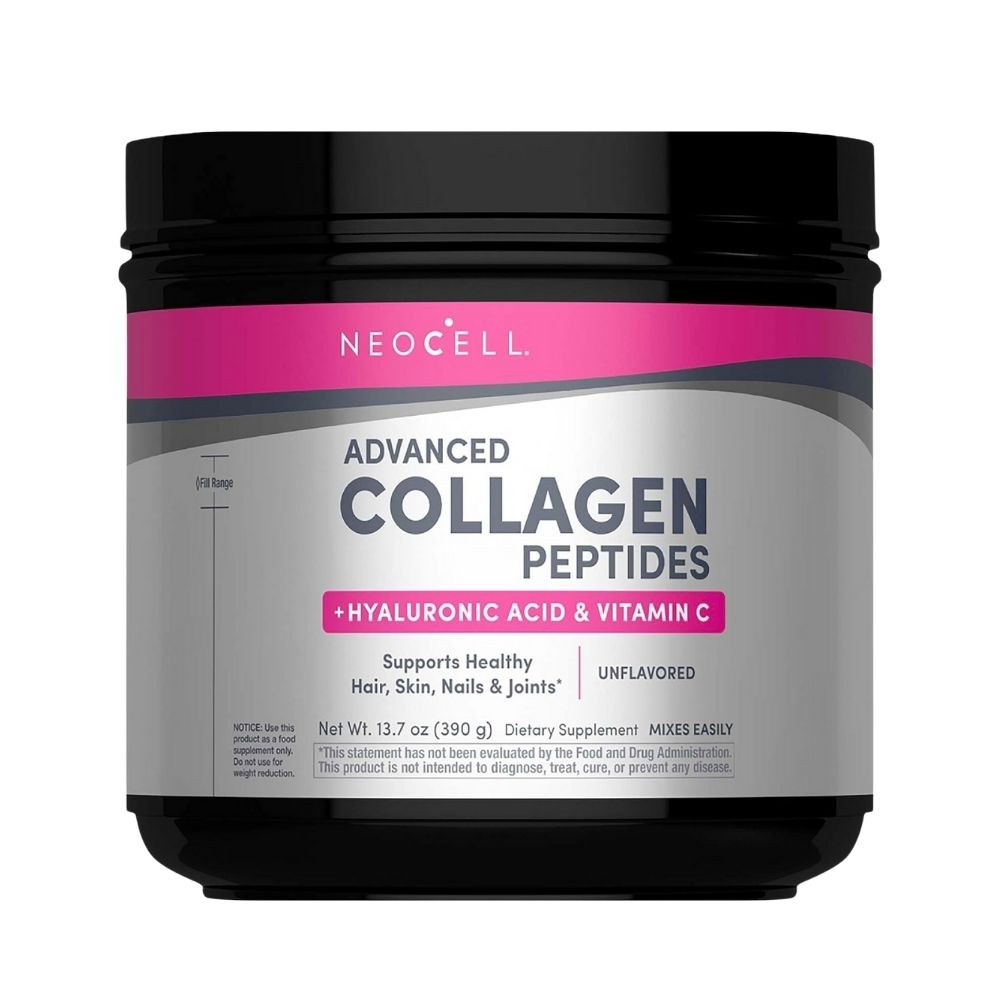 Neocell Advanced Collagen Peptides + Hyaluronic Acid + C, 13.7 oz (390 g) Powder, , large