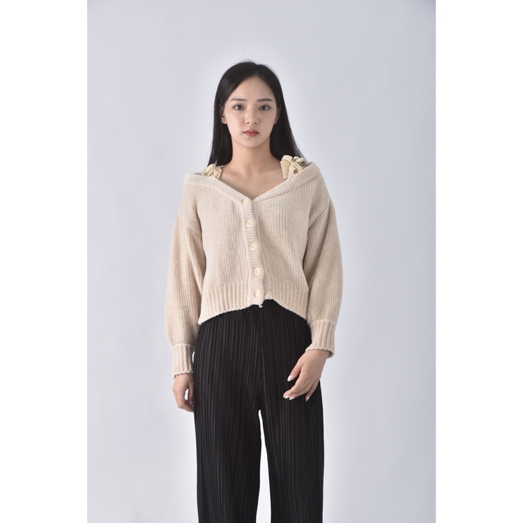(L) 【房業涵私服】titty co露肩白色外套二手衣, , large