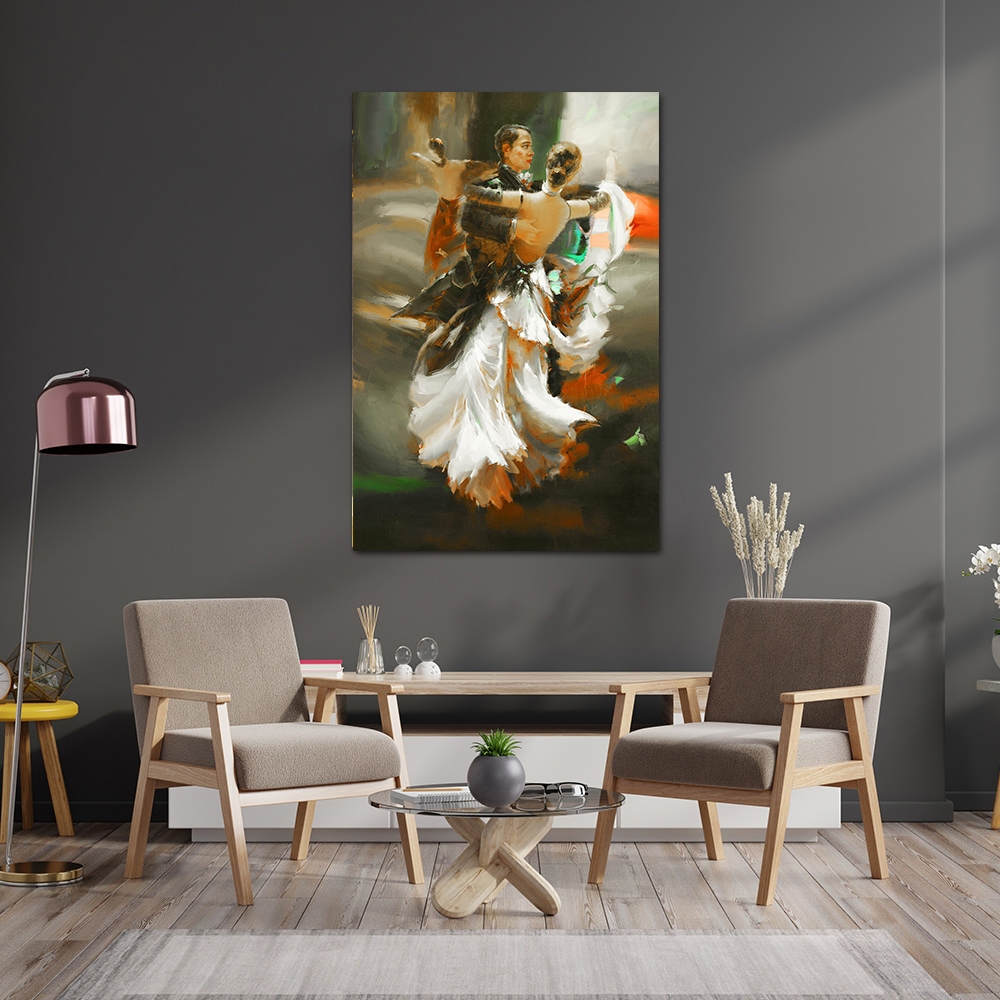 【御畫房】舞會 國家一級畫師手繪油畫60×90cm(VF-199), , large