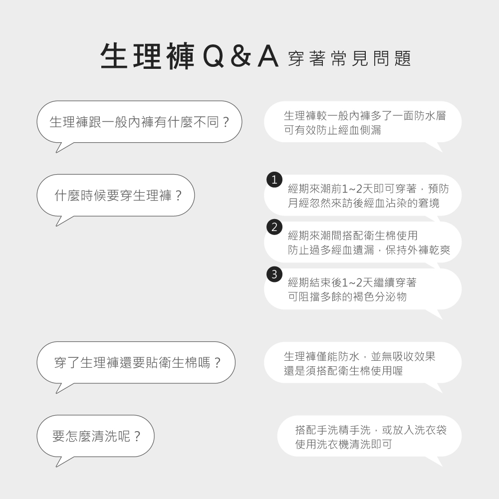 【伊柔EVEROY】舒適純棉低腰加高防漏生理內褲 M-2XL/Q內褲 粉/黑/膚/灰 9820-31 9820-41 9820-63 9820-61	, , large