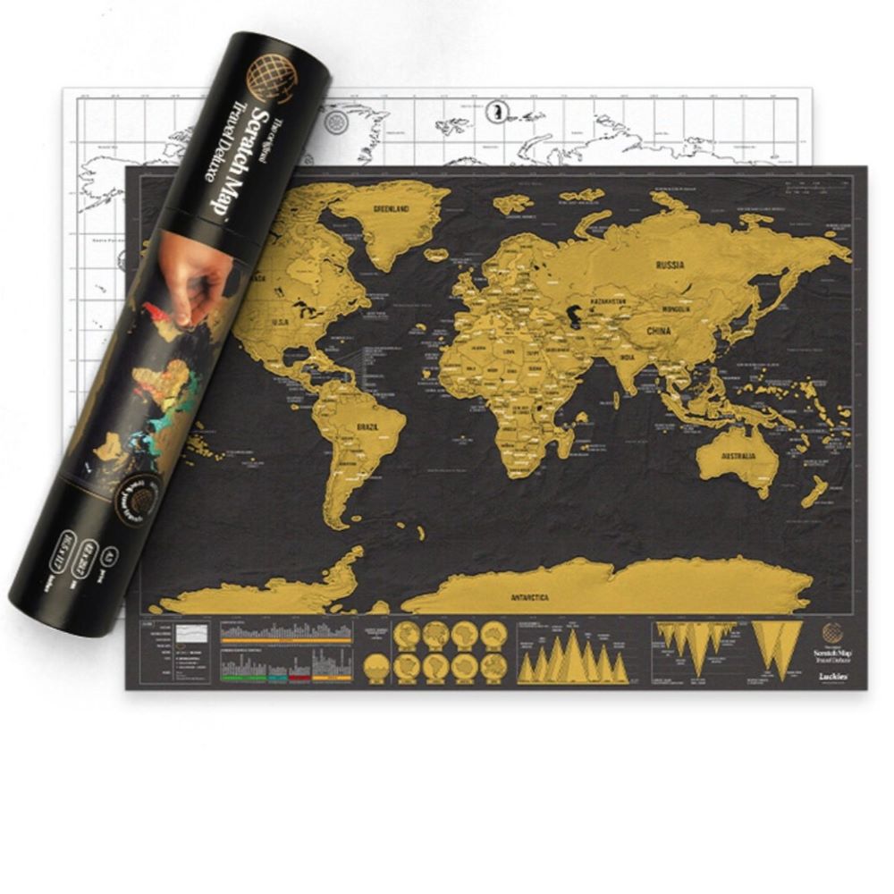 Deluxe Scratch Map, , large