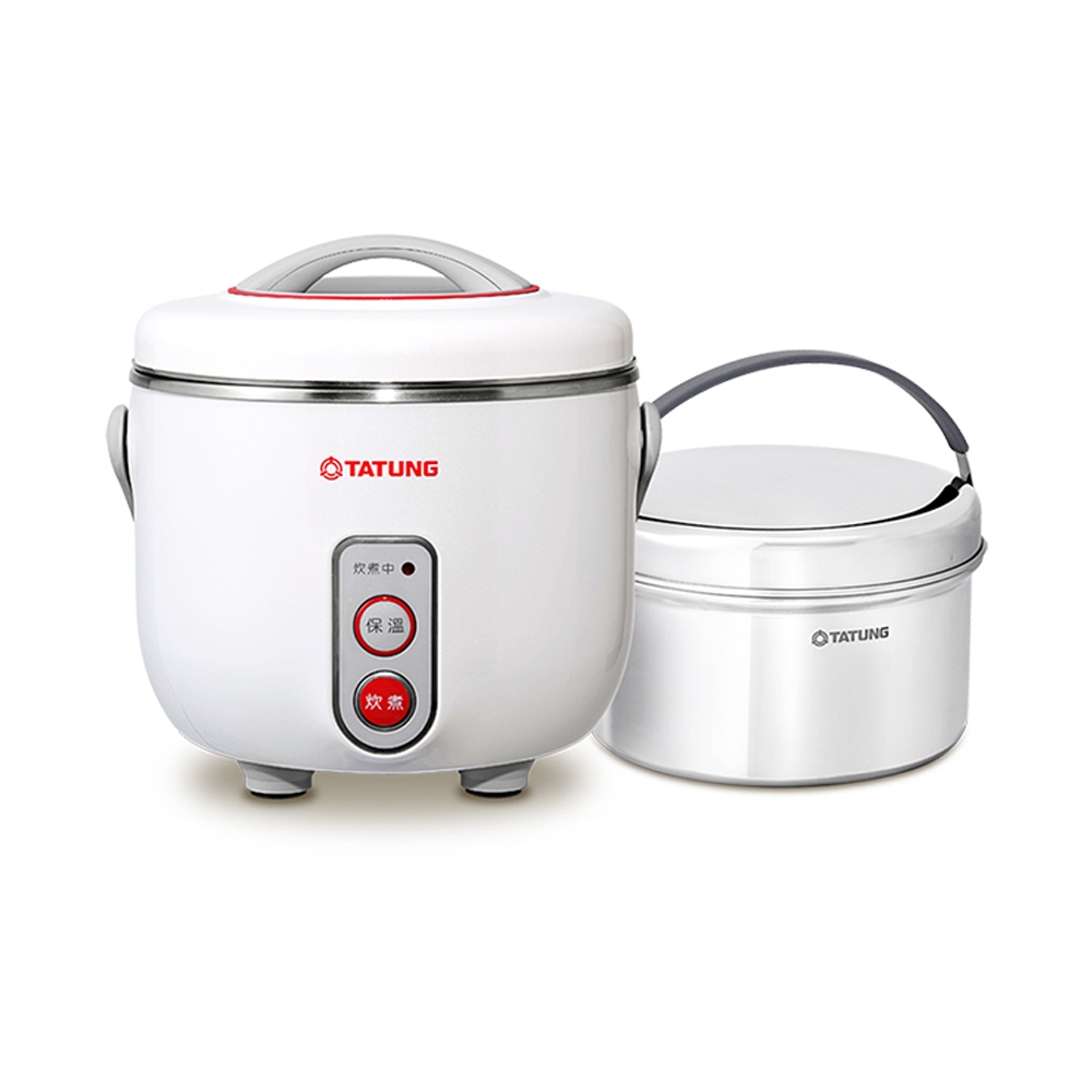 TATUNG 3-Cup Ultra Stylish Mini Rice Cooker Pearl White TAC-03DW-NW, , large