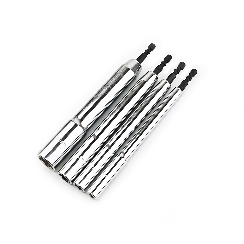 台灣製造 特長深孔180L 氣動起子頭套筒 8mm~19mm 孔深120mm 六角柄 鉻釩鋼 噴砂 內六角, , large