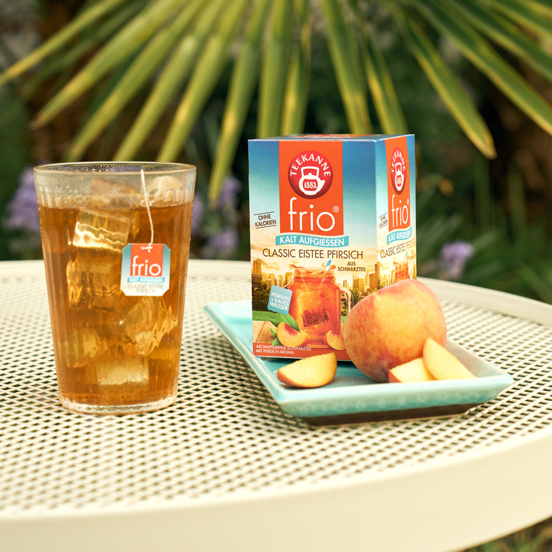 【TEEKANNE】Frio Flavored Black Tea-Peach  (2.5g x 18bags/box) , , large